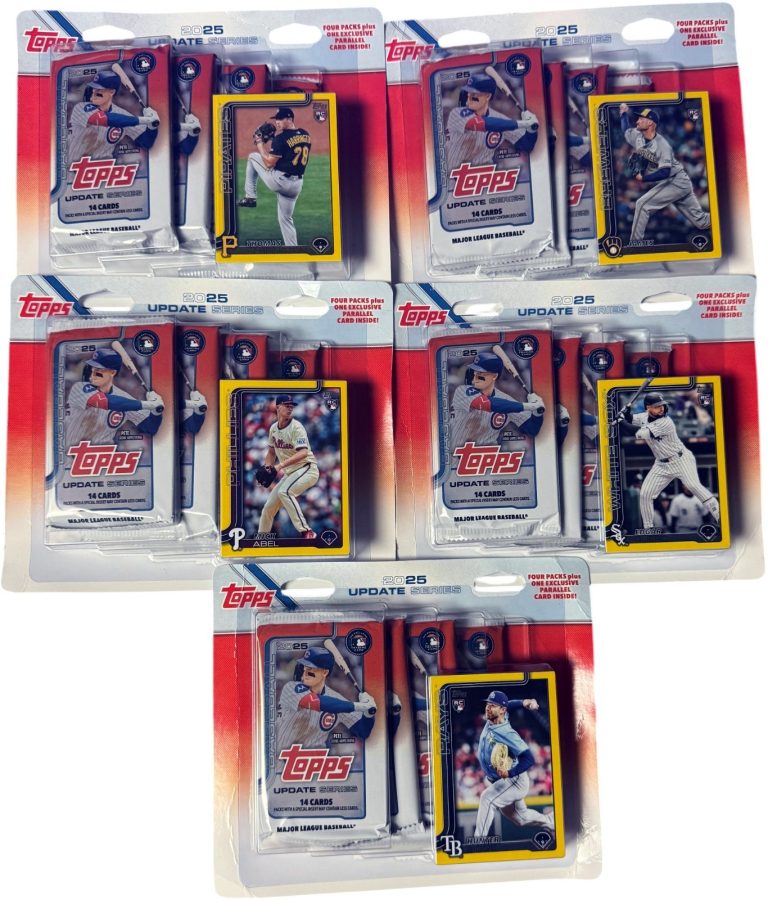 2025 Topps MLB Update 4 Pack Blister- Lot Of 5 /285 CDS-20 Packs/5 Yellow SEALED