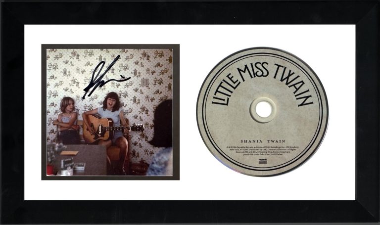 Shania Twain Signed 2026 Little Miss Twain Art Card w/CD Framed -COA (w/Booklet)