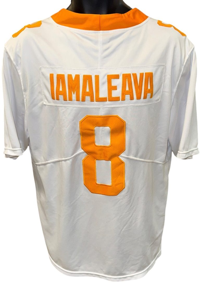 Nico Iamaleava Tennessee Volunteers White Nike College Style Jersey-Size Medium