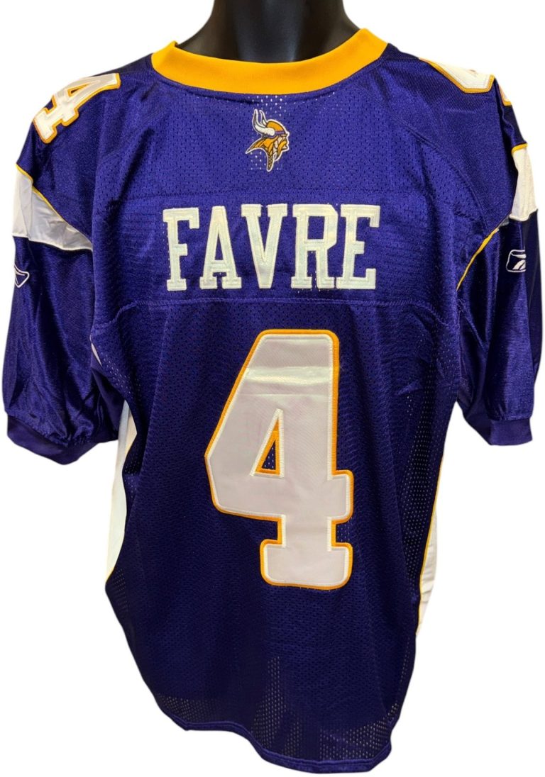 Brett Favre Minnesota Vikings Reebok NFL Pro Style On Field Jersey - Size 50