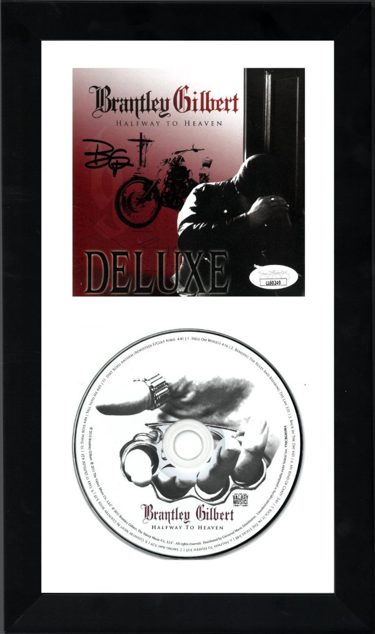 Brantley Gilbert signed 2010 Hallway To Heaven Album Booklet w/ CD Framed - JSA