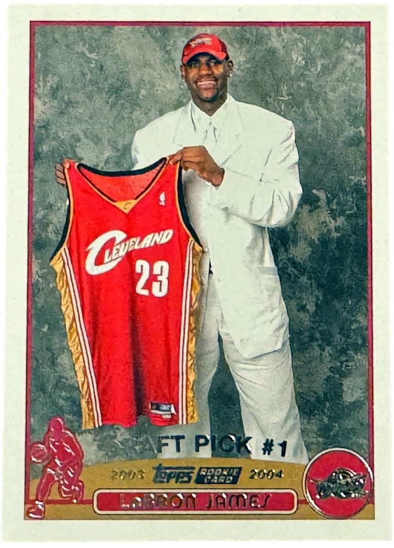 LeBron James 2003-04 Topps Rookie Card (RC) #221  (Cleveland Cavaliers/Centered)