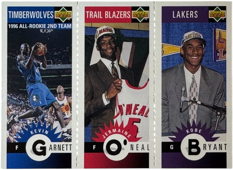 Kobe Bryant 1996-97 Upper Deck Collector's Choice RC Card #M129  Garnett/O'Neal