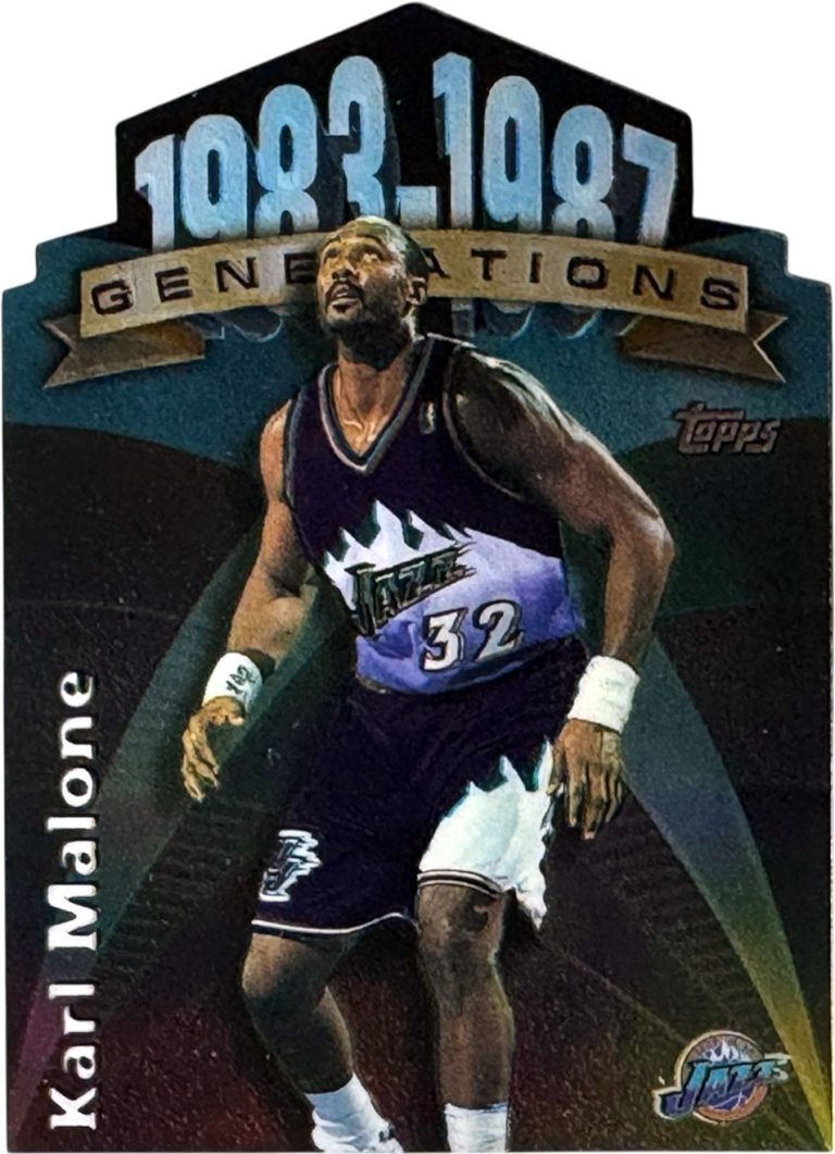 Karl Malone 1997-98 Topps Generations Die-Cut Card #G7  -  (Utah Jazz/HOF)
