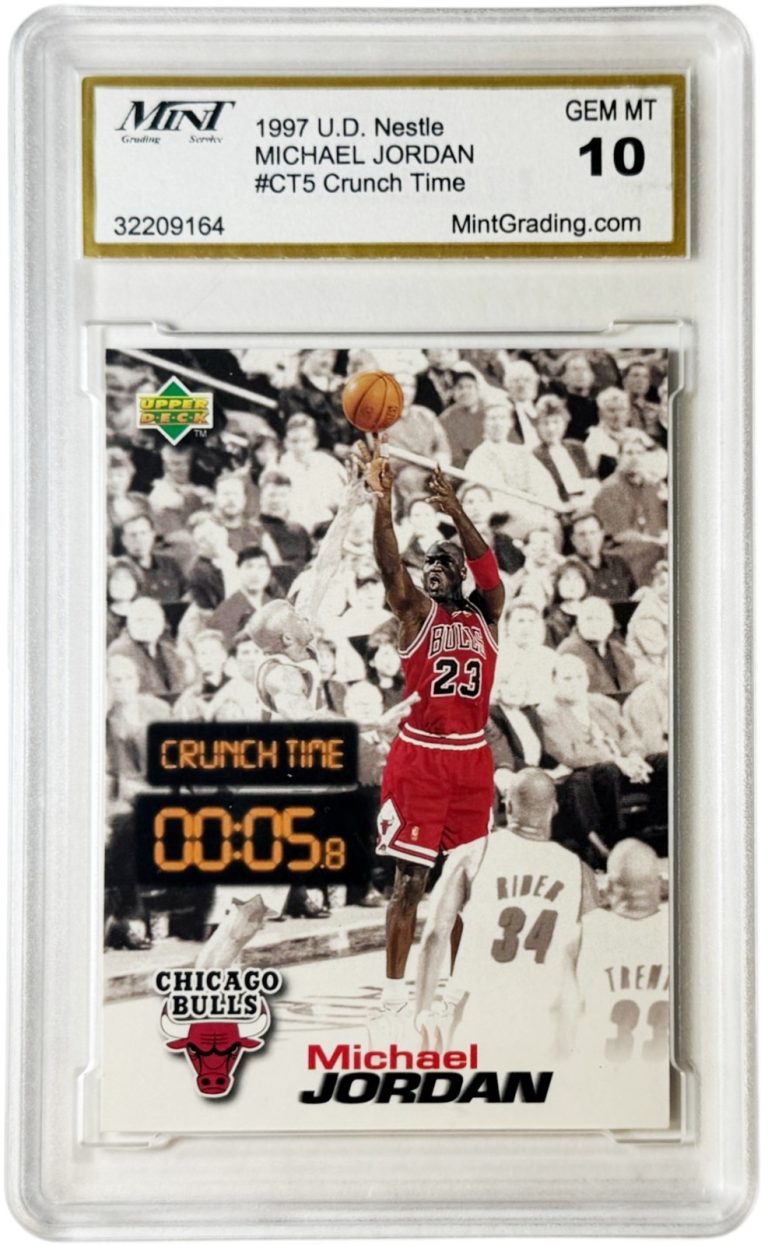 Michael Jordan 1997-98 Upper Deck Nestle Crunch Time Card #CT5 - Mint Graded 10