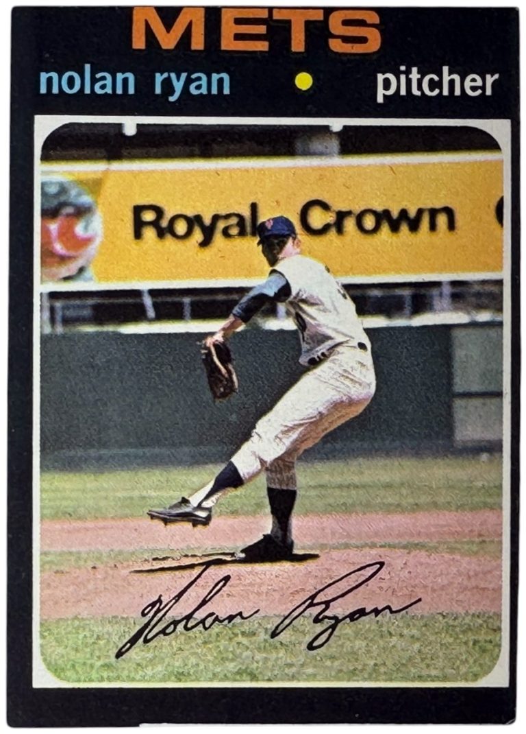 Nolan Ryan 1971 Topps Card #513 VG-EX  (OC) - (New York Mets/HOF/5,714 K's)