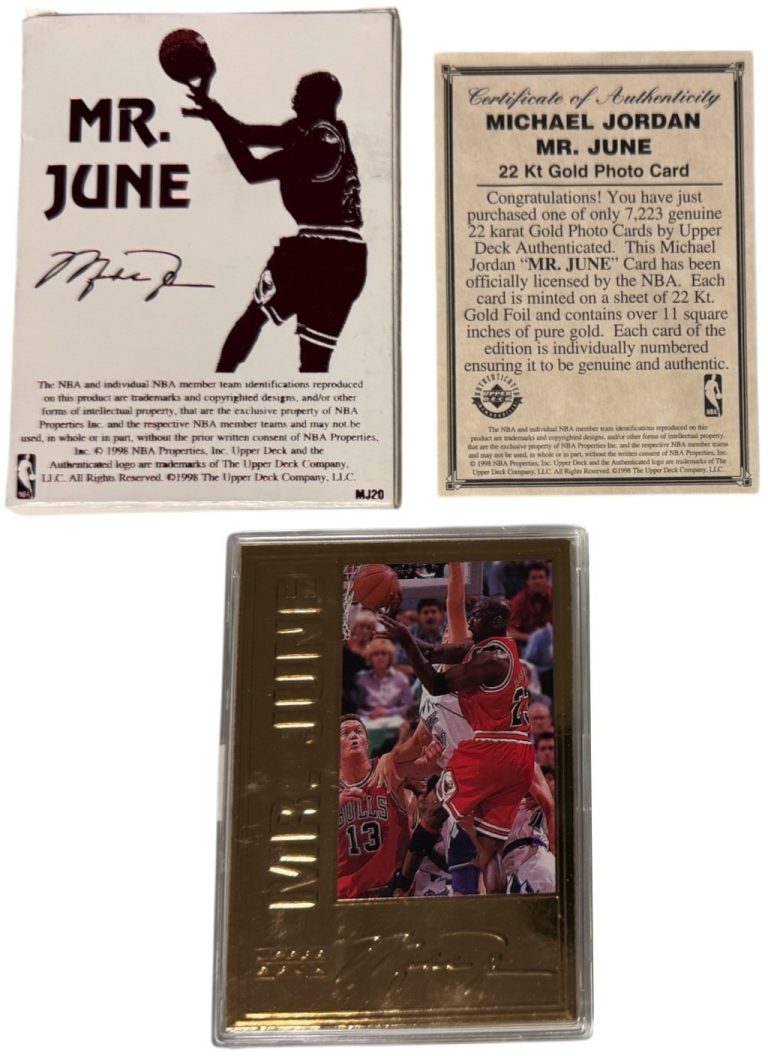 Michael Jordan 1998 Upper Deck 22KT Gold 