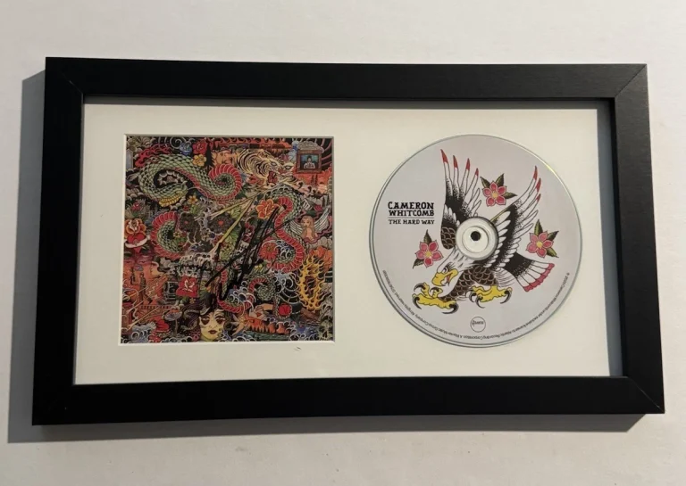 CAMERON WHITCOMB SIGNED CD FRAMED MEDUSA SINGER RARE COA