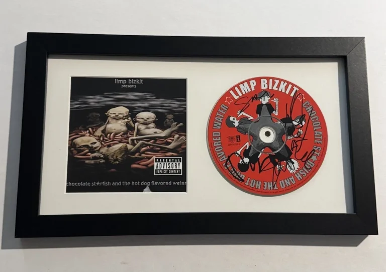 LIMP BIZKIT FULL BAND SIGNED CD FRAMED AUTOGRAPHED FRED DURST WES BORLAND COA