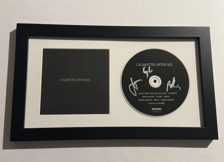 CIGARETTES AFTER SEX FULL BAND SIGNED CD FRAMED GREG GONZALEZ RARE COA