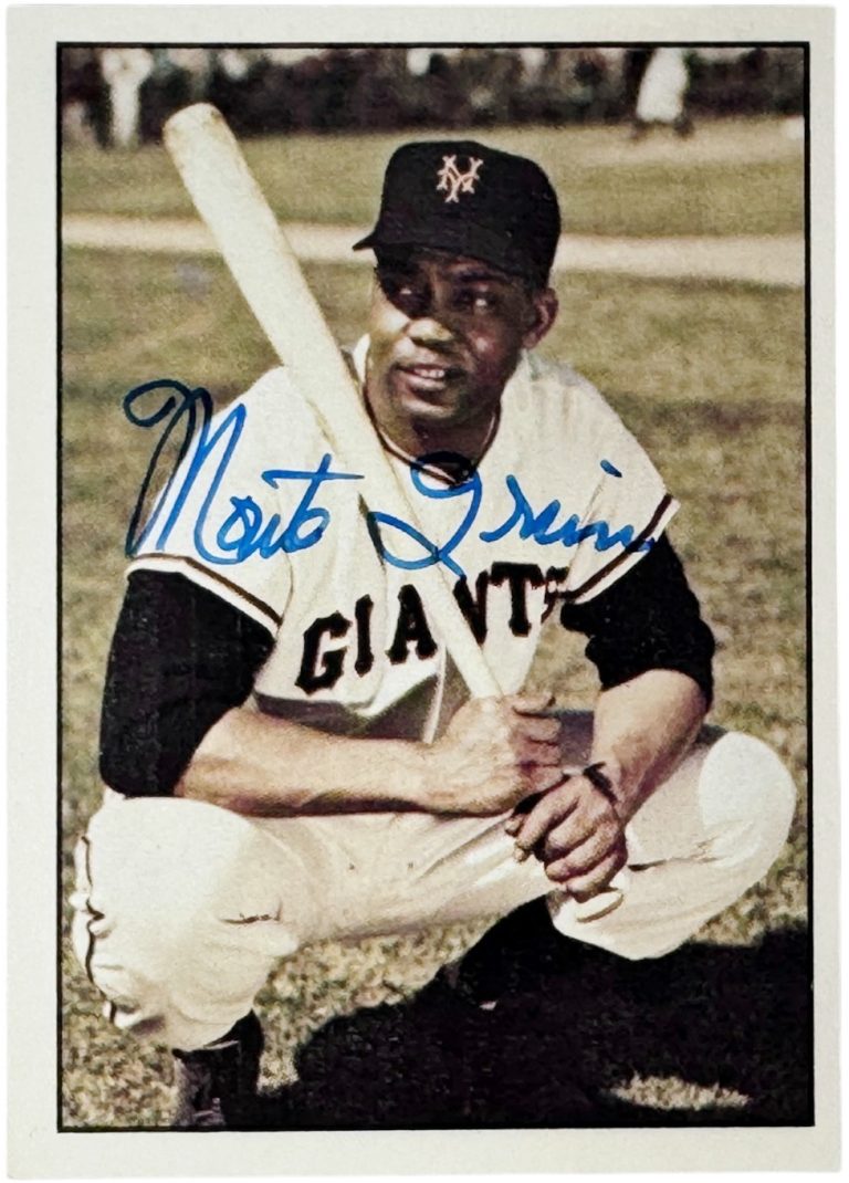 Monte Irvin signed 1979 TCMA 50'S On Card Auto #168- COA  (New York Giants/HOF)