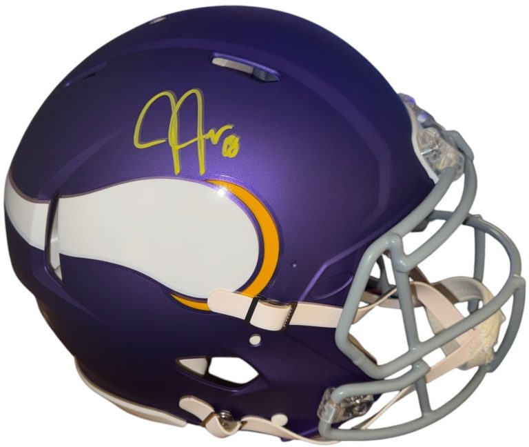 Justin Jefferson signed Minnesota Vikings Riddell AUTHENTIC Speed FS Helmet- BAS
