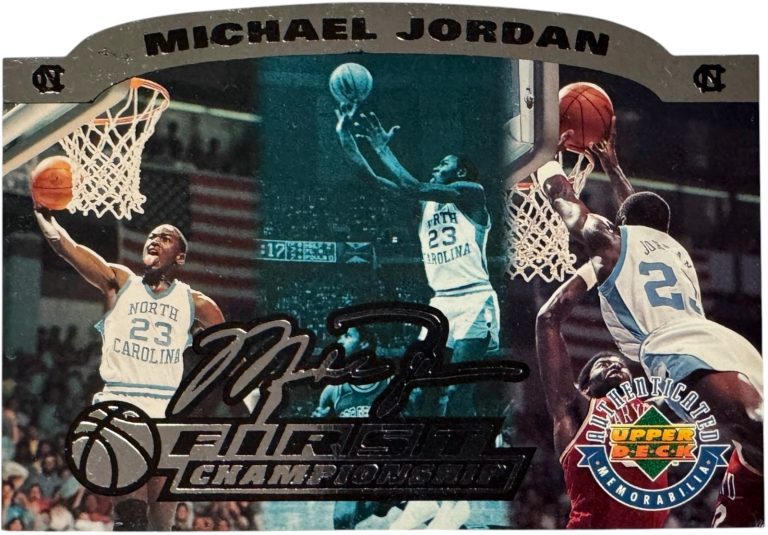 Michael Jordan 1995 Upper Deck NorthCarolina First Championship Jumbo Card /5000