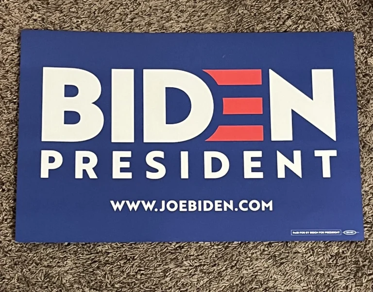 Joe Biden Kamala Harris 2020 Official Campaign Rally Sign Poster Biden Harris