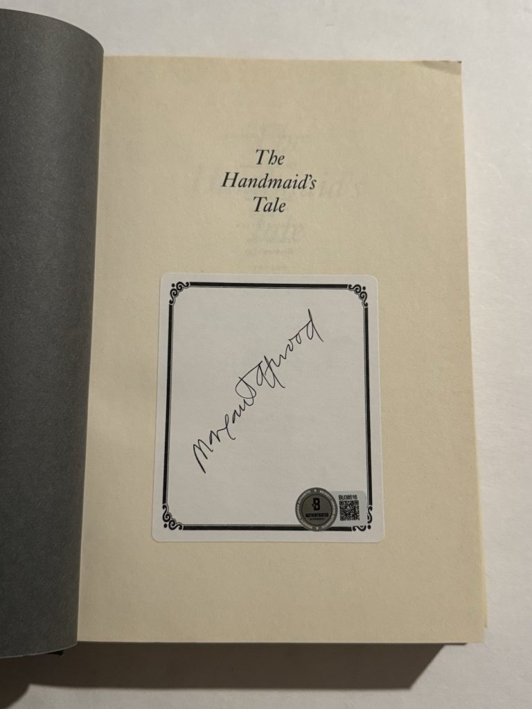 MARGARET ATWOOD SIGNED The Handmaid's Tale 1986 Hardcover 1st Edition BAS COA