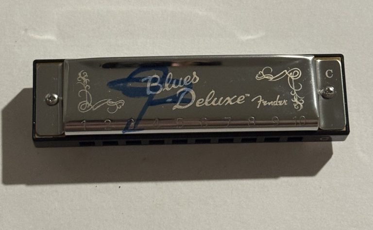 JOHN POPPER SIGNED FENDER HARMONICA AUTOGRAPHED BLUES TRAVELER RARE COA