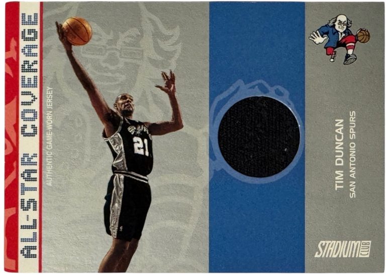 Tim Duncan 2002-03 Stadium Club All-Star Coverage Worn Jersey Card #AS-TD  /700