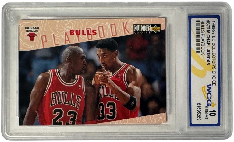Michael Jordan 1996-97 UD Collector's Choice Bulls Playbook Card #370 - WCG 10