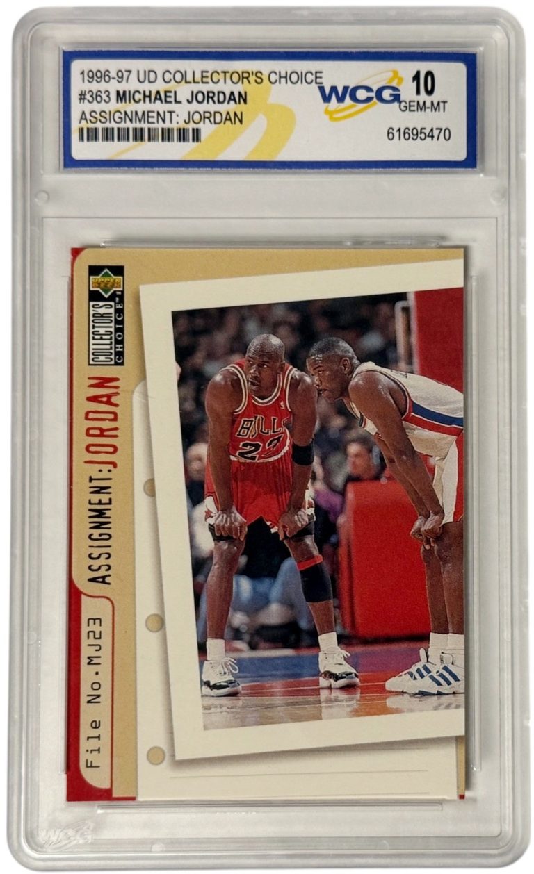 Michael Jordan 1996-97 Upper Deck CC Assignment Card #363-WCG Grading 10 Gem MT