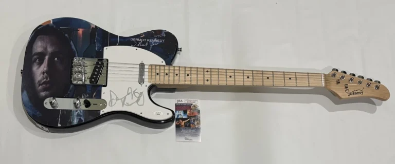 DERMOT KENNEDY SIGNED WITHOUT FEAR ELECTRIC GUITAR PROOF JSA COA