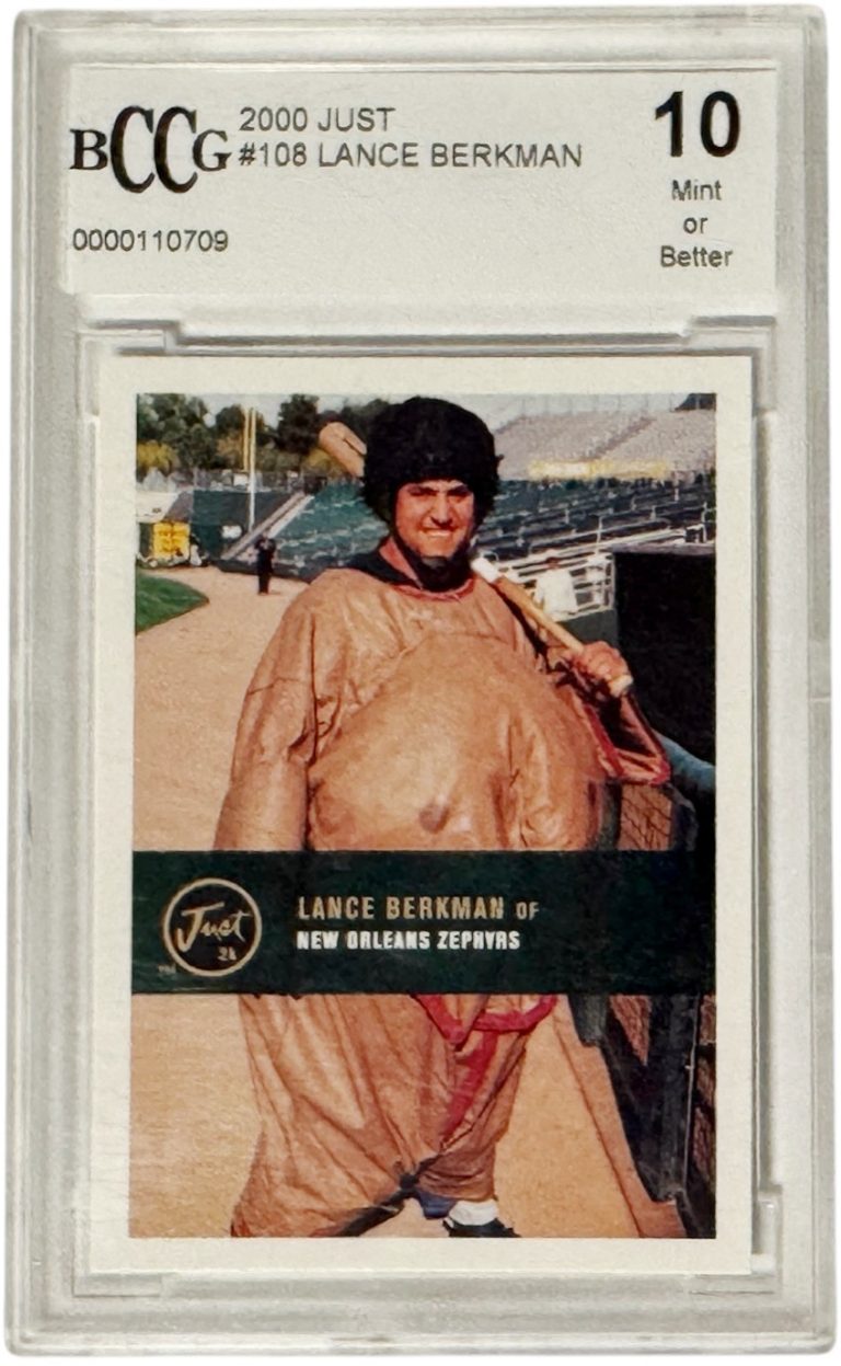 Lance Berkman 2000 Just Minors Rookie Card (RC) #108-BCCG Graded 10 Mint/Better