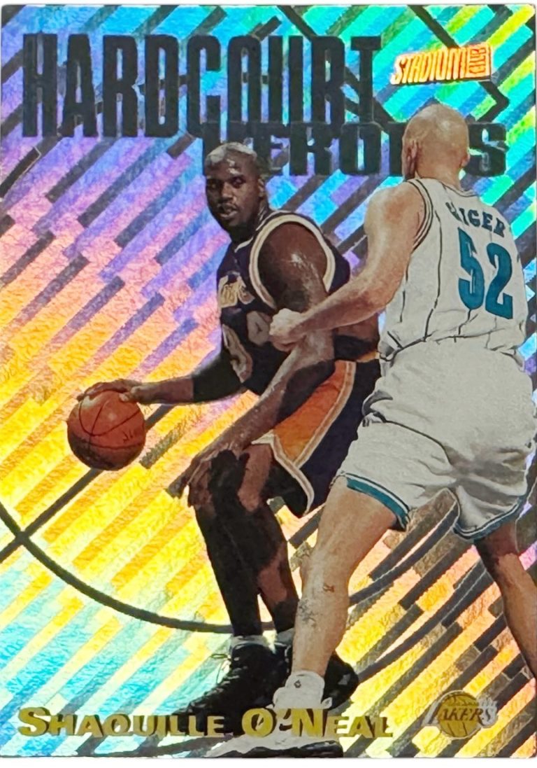 Shaquille O'Neal 1997-98 Topps Stadium Club Hardcourt Heroics Card #H8- (Lakers)