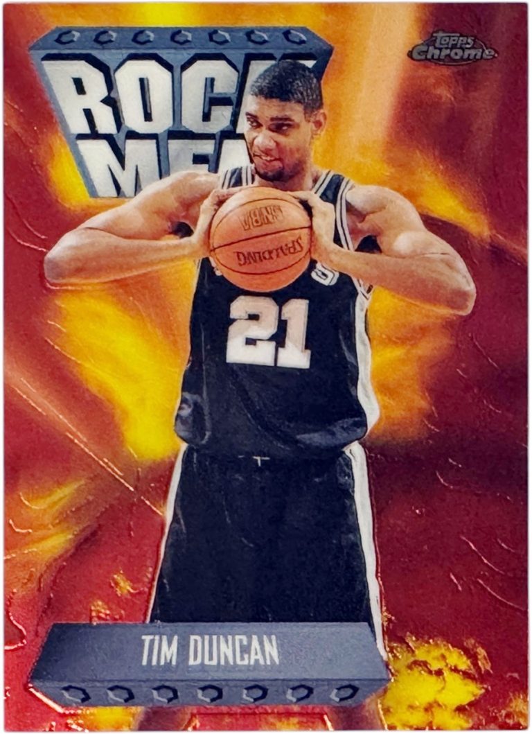 Tim Duncan 1998-99 Topps Chrome Season's Best Rock Men Card #SB17  (Spurs/HOF)