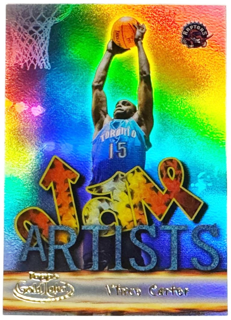 Vince Carter 2000-01 Topps Gold Label Jam Artists Card #JA1  (Toronto Raptors)