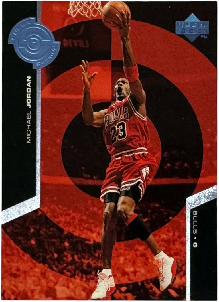 Michael Jordan 1998-99 Upper Deck Super Powers Insert Card #S30 - (Chicago/HOF)
