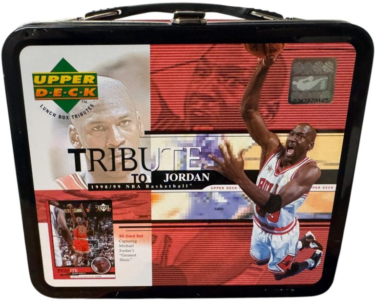 1998-99 Upper Deck Tribute to Jordan NBA Basketball Metal Lunch Box - EMPTY-USED