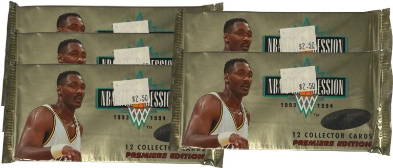 1993-94 Fleer NBA Jam Session Pack 12 Oversize Cards - Lot of 5 - 60 Cards- New