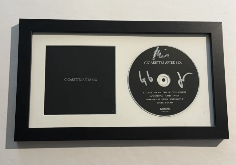 CIGARETTES AFTER SEX FULL BAND SIGNED CD FRAMED GREG GONZALEZ RARE COA