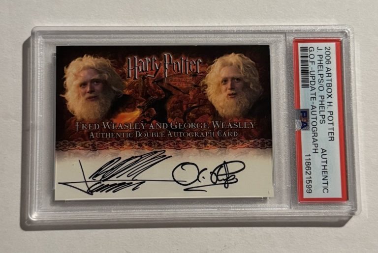 2005 ARTBOX GOF HARRY POTTER JAMES OLIVER PHELPS AUTO AUTOGRAPH PSA WEASLEY FRED