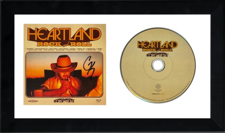 Corey Kent signed 2026 Heartland Rock & Roll Insert Album Cover/CD Framed  - COA