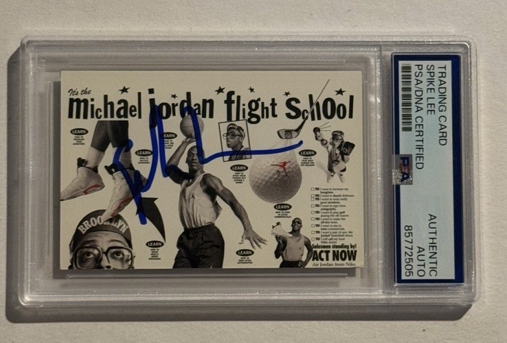SPIKE LEE SIGNED AUTO RC ROOKIE 1991 Nike Michael Jordan CARD RARE #6 PSA