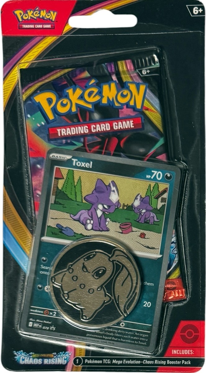 Pokemon TCG: 2026 Chaos Rising ME04 Checklane Blister (Toxel)