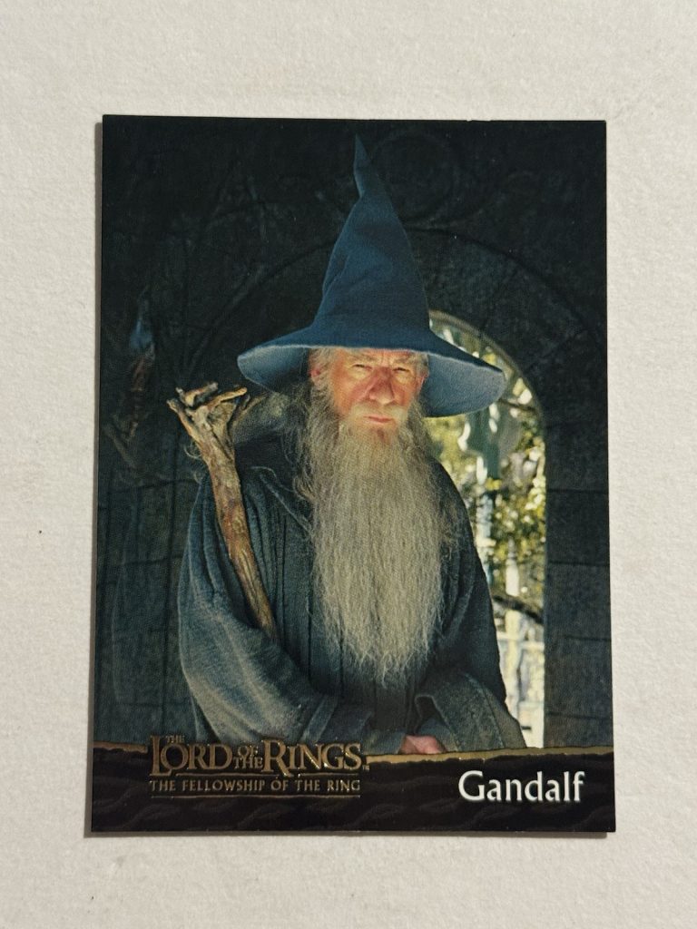 2001 Topps Gandalf #2 LOTR Fellowship of the Ring First Appearance Card