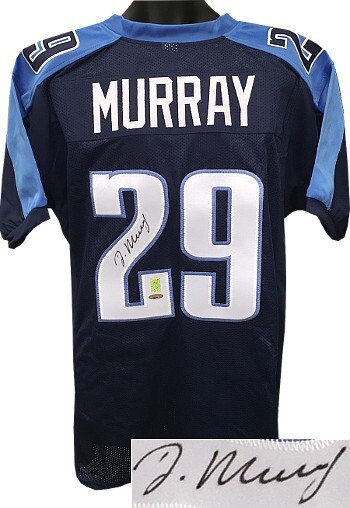 DeMarco Murray Titans signed Navy Blue Custom Stitched Pro Style Football Jersey