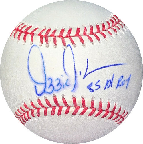 Ozzie Guillen signed MLB Baseball 85 AL ROY sig bleed (Chicago White Sox) MAB