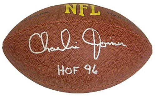 Charlie Joiner signed Wilson Composite Football HOF (Chargers) Schwartz Hologram