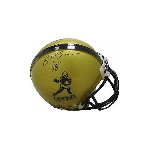 Billy Sims signed Heisman Logo Riddell Mini Helmet '78 (Oklahoma Sooners)- JSA