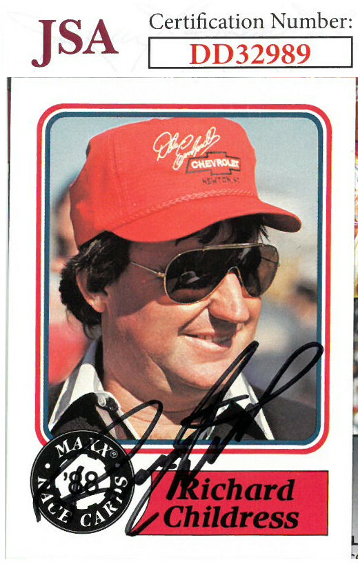 Richard Childress signed 1988 Maxx Charlotte Trading Card #29- JSA Holo #DD32989