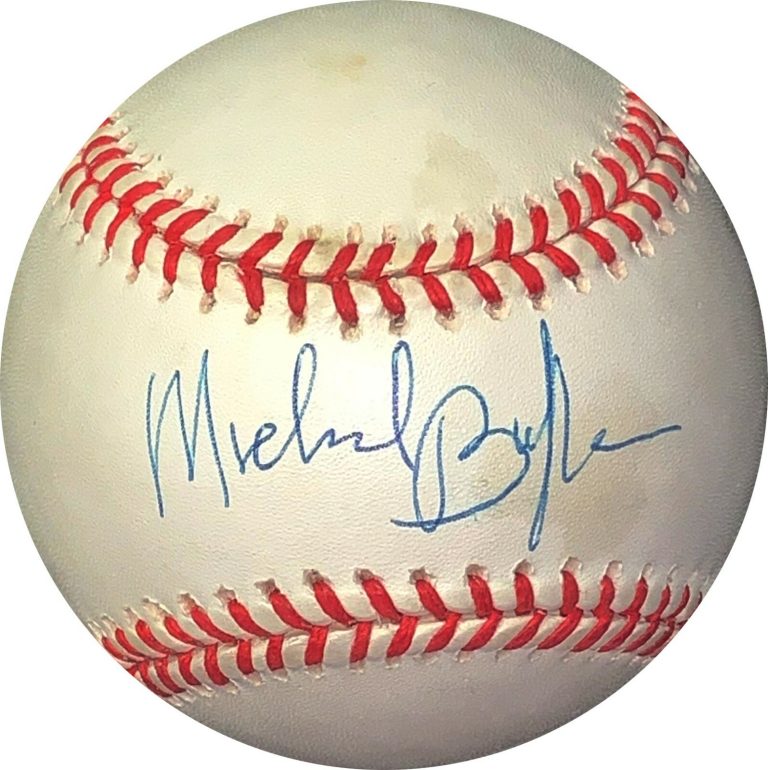 Michael Buffer signed RONL Rawlings OFC National League Baseball minor tone- JSA