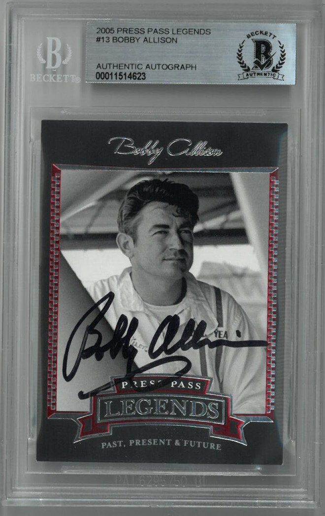 Bobby Allison signed NASCAR 05 Press Pass Legends Card- Beckett BAS #00011514623