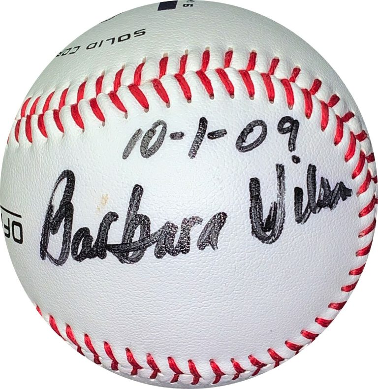 Barbara Wilson signed Nike OFC League Baseball 10/1/09- JSA-Charlie Wilson's War