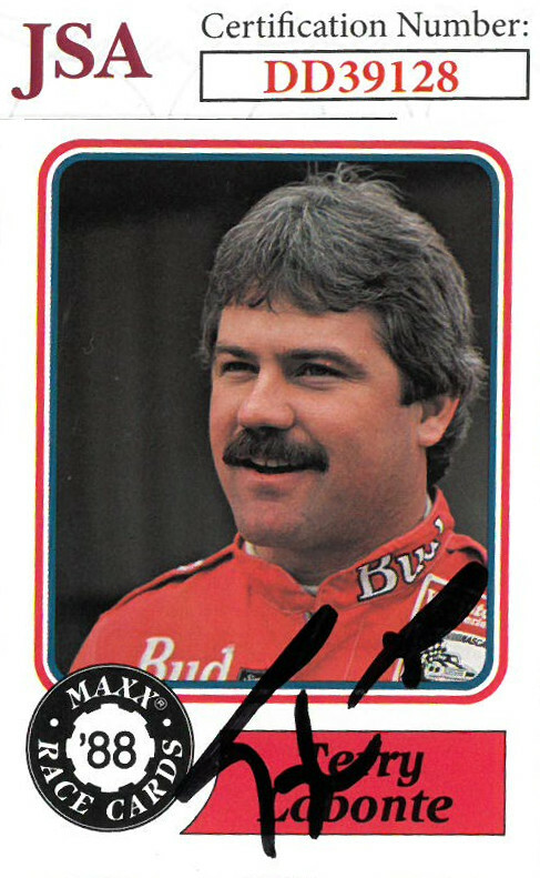 Terry Labonte signed 1988 Maxx Charlotte  RC Trading Card #63- JSA Holo #DD39128