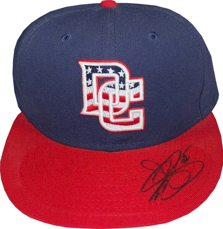 Drew Storen signed Nationals New Era Authentic Collection Fitted Cap - JSA Holo