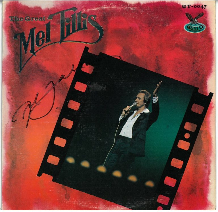 Mel Tillis signed 1979 The Great Mel Tillis Album Cover/LP/Vinyl Record - JSA