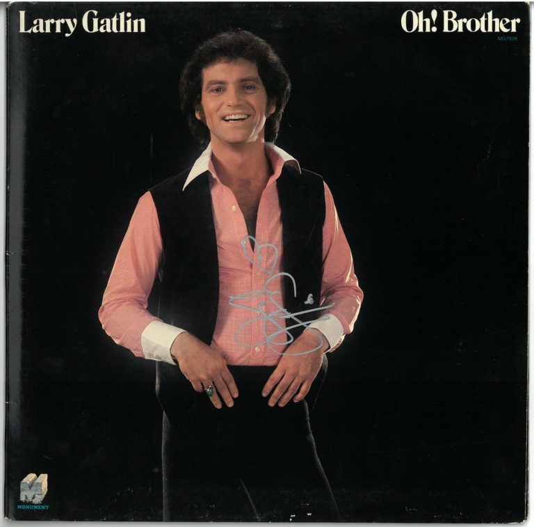 Larry Gatlin signed 1978 Oh! Brother Album Cover/LP/Vinyl Record - JSA #GG37554
