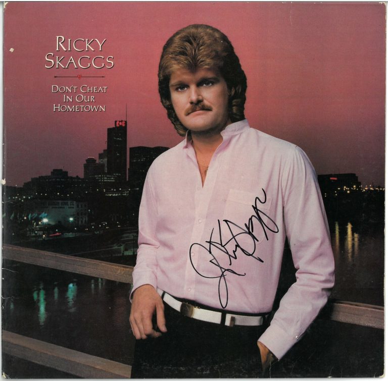 Ricky Skaggs signed 83 Don't Cheat In Hometown Album Cover/LP/Vinyl Record - JSA